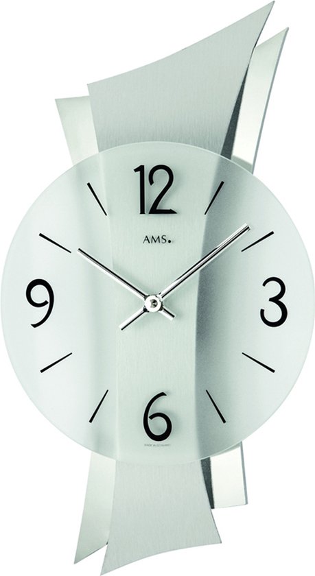 AMS moderne wandklok met quartz-uurwerk