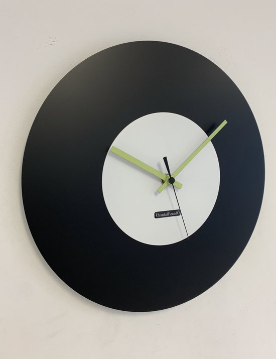 Wandklok ChantalBrandO MISTRAL BLACK & WHITE -- MODERN DESIGN --