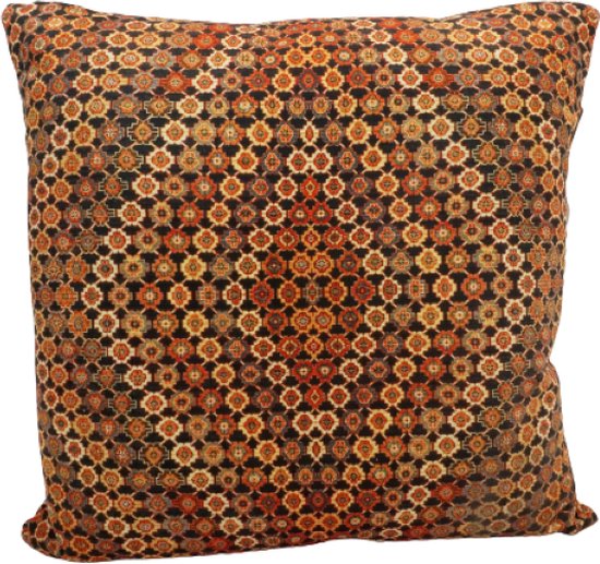 SusaStyle sierkussen Rahiem – vierkant 50x50cm – uniek Perzisch design - zijdezacht