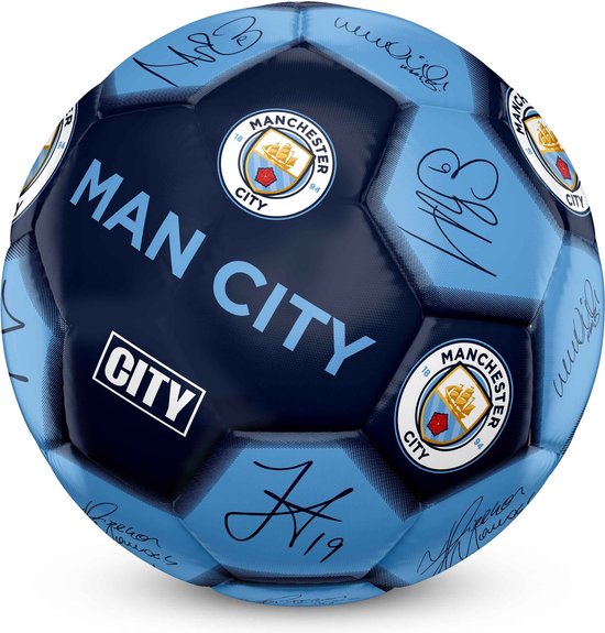 Manchester City - voetbal met handtekeningen - maat 5