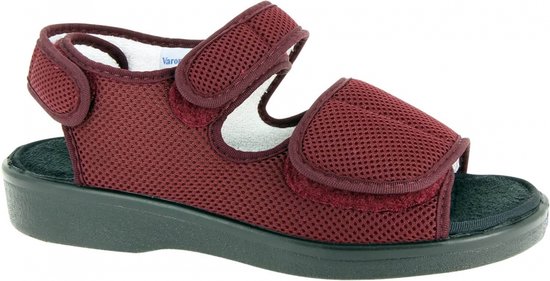 Verbandschoenen Varomed model Genf - maat 43 - Bordeaux - met CE keurmerk voor Medisch Schoeisel  - sandalen - revalidatieschoenen - therapieschoenen -