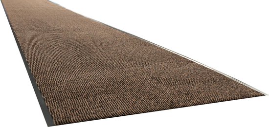 Deurmat loper Nassau - bruin - 120 x 900 cm