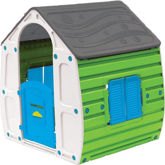 Paradiso Toys Speelhuis Summer 102 X 90 Cm Groen/grijs/blauw