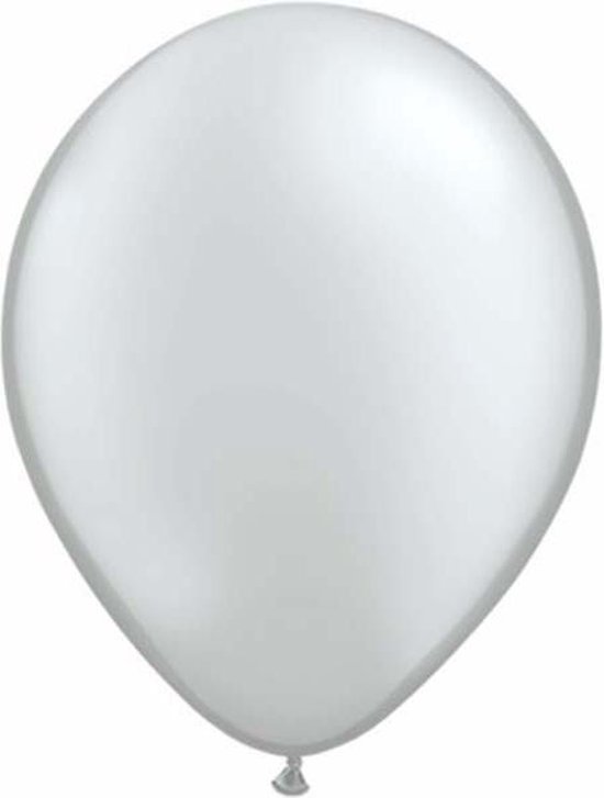 Qualatex ballonnen 100 stuks Silver