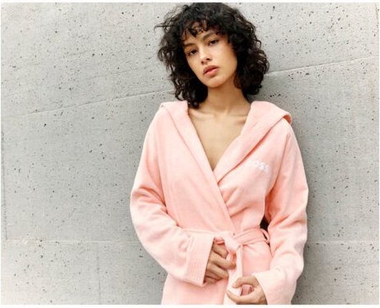 Hugo Boss badjas - Plain - Roze - maat S