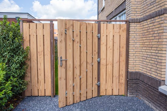 Intergard Tuinpoort op poortframe grenen verstelbaar incl. dag- en nachtslot 100x180cm