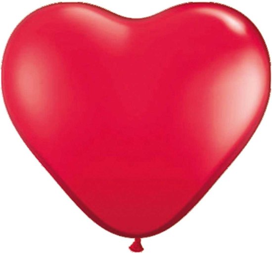 Rode Hartballonnen 30cm 100 stuks