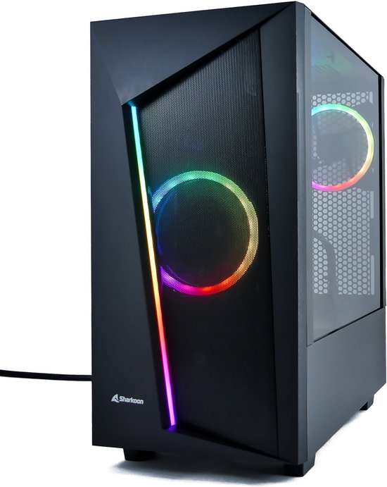 AMD Ryzen 5 4600G RGB Budget Game Computer / Gaming PC - RX Vega 8 - 16GB RAM + 480GB SSD - WIFI - REV100