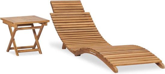 vidaXL-Ligbed-met-inklapbare-tafel-massief-teakhout