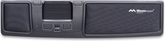 Mousetrapper advanced 2.0 - ergonomische muis - rollermouse - programmeerbaar - polssteun - usb - zwart