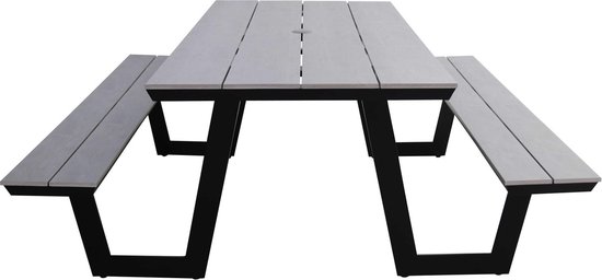 Picknicktafel Coffee Bay | Grey | Aluminium & Polywood