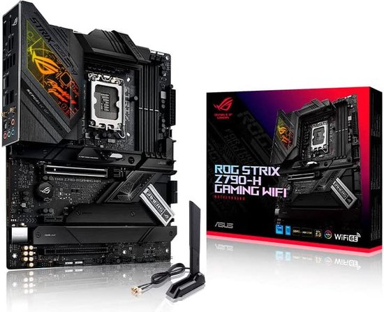 AASUS ROG STRIX Z790-H GAMING WIFI - Moederbord ATX - Socket LGA1700 - Intel Z790 - DDR5 - Wi-Fi 6E - ROG SupremeFX 7.1 audio - 1x Intel 2.5G LAN