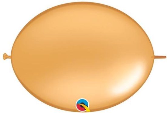 Qualatex Doorknoopballonnen Quicklink Metallic Q12 Gold 33 cm (50 stuks)
