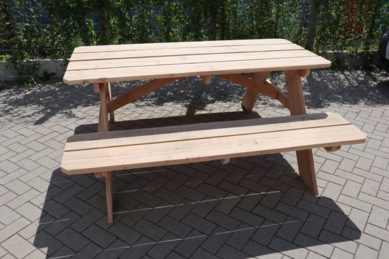 Picknick tafel van douglashout 180x200x78