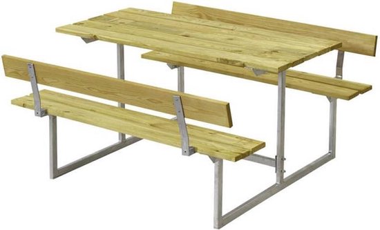 Kinderpicknicktafel vuren geimpregneerd - Basic met 2 rugleuningen