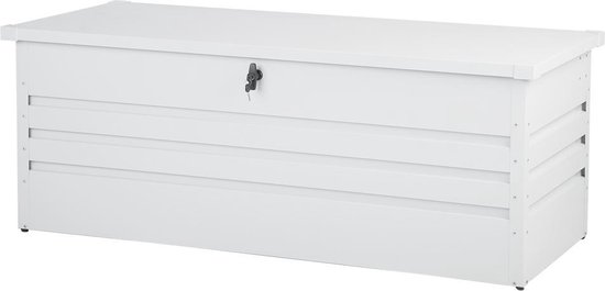 Beliani CEBROSA - Kussenbox - Grijs - Staal