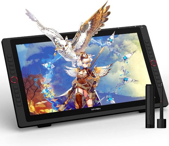 XPPen Artist 22R Pro- Teken Scherm - Tekentablet - 21,5 Inch Volledig Gelamineerd Scherm - 8192 Niveaus Stylus - USB C Poort - 20 Snelkoppelingen - 2 Zwenkwielen