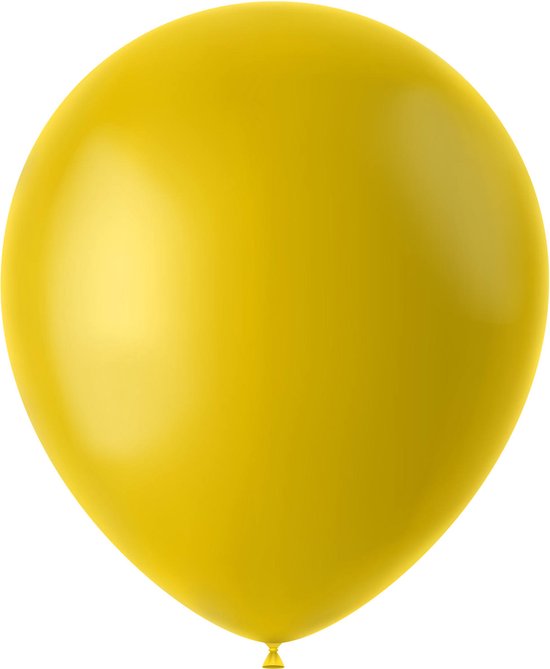 Folat - ballonnen Tuscan Yellow Mat 33 cm - 100 stuks
