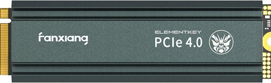 ELEMENTKEY HIGHSPEED – PREMIUM NVME SSD – PCI 4.0 – 5000MB/S – 2TB – HEATSINK – GESCHIKT VOOR PS5 / DESKTOP
