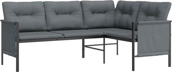 vidaXL-Tuinhoekbank-staal-en-textileen-antracietkleurig