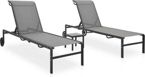 vidaXL-Ligbedden-2-st-met-tafel-textileen-en-staal