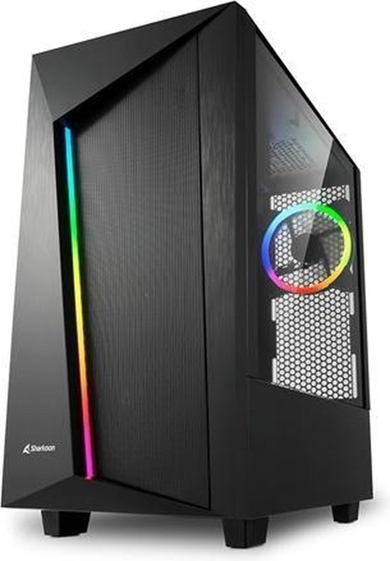 Intel i5 11400 - RGB Game PC/Streaming Computer - RTX 4060 8GB - 1TB SSD - 16GB RAM - Sharkoon REV100 - WIFI - Windows 11 PRO