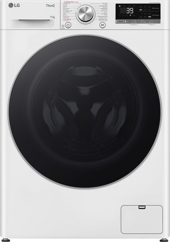 LG F4WR7011S1W - 11 kg Wasmachine met TurboWash™ 39 - Slimme AI DD™ motor - Hygiënisch wassen met stoom - ThinQ™