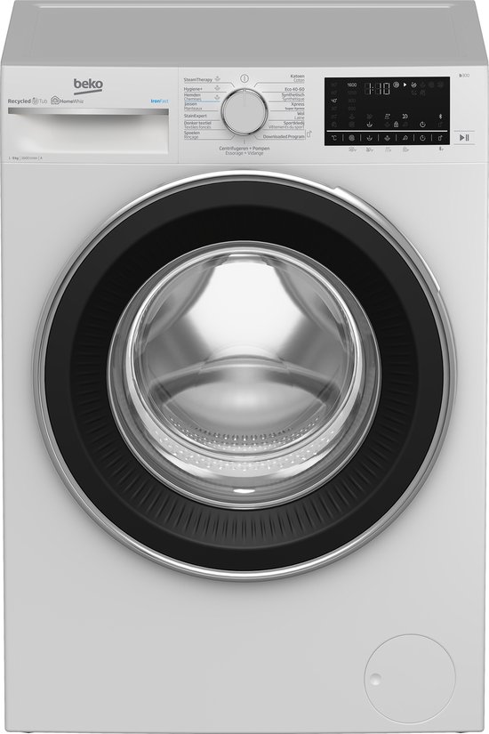 Beko B3WT59610W - IronFast - RecycledTub™ - Wasmachine