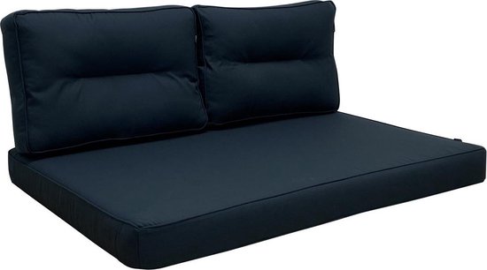 Hartman - Palletkussen - Tuinkussen - 3-delig - Havana Antraciet - 120cm x 80cm - Loungekussen - Kussenset