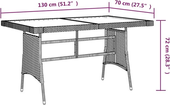 vidaXL-Tuintafel-130x70x72-cm-poly-rattan-en-massief-acaciahout-zwart