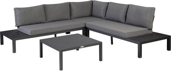 Exotan Loungeset La Vida - Aluminium - Wit - 63x245x245