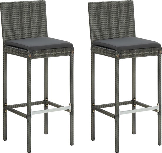 vidaXL-Tuinbarkrukken-met-kussens-2-st-poly-rattan-grijs