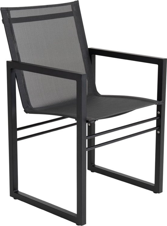 Stapelbare tuinstoel Delia | Black | textileen | Brafab