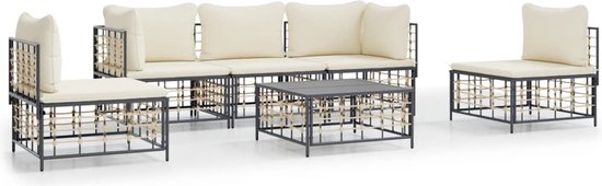 vidaXL-6-delige-Loungeset-met-kussens-poly-rattan-antracietkleurig