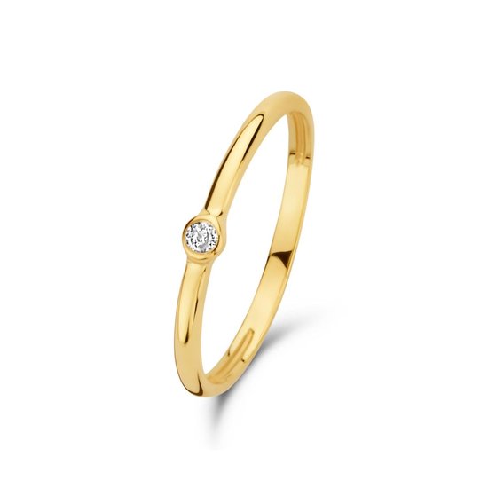 Isabel Bernard Rivoli Aélys 14 karaat gouden stacking ring (Maat: 56) - Goudkleurig