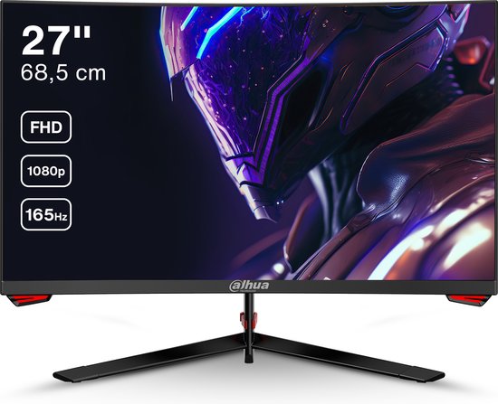 Dahua LM27-E230C - Curved Full HD VA Gaming Monitor - 27 inch - 165hz - 1ms - Inclusief DisplayPort kabel