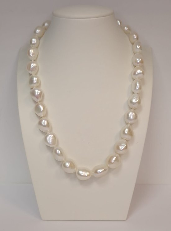 Parel ketting – zoetwater - collier – 14 karaat - ketting – uitverkoop Juwelier Verlinden St. Hubert – van €639,= voor €529,=
