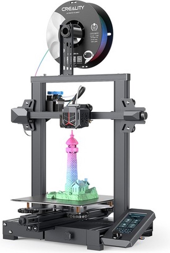 Premium Deluxe 3Dprinter- 3D printer - Ender-3 V2 Neo - Sprite Extruder - 32-bits moederbord - 1:3,5 dual-gear - Max 260 graden - 80N - CR Touch Auto-leveling