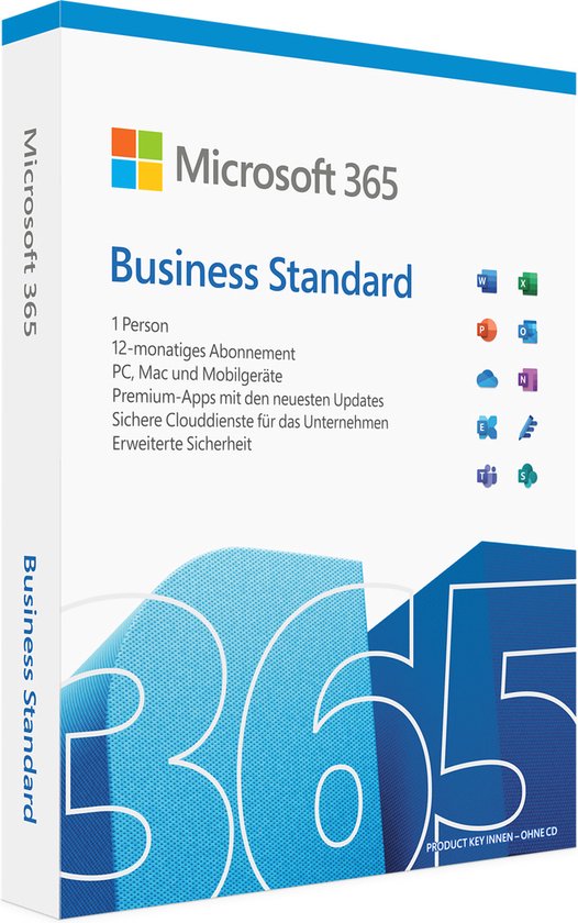 Microsoft 365 Business Standard (One-Year Subscription) - German