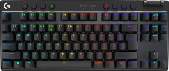 Logitech G Pro X TKL Lightspeed - Draadloos Gaming Toetsenbord - Tactile - Qwerty - Zwart