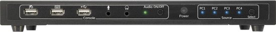 SpeaKa Professional KVM-switch 4 poorten HDMI USB 1920 x 1080 Pixel, 3840 x 2160 Pixel