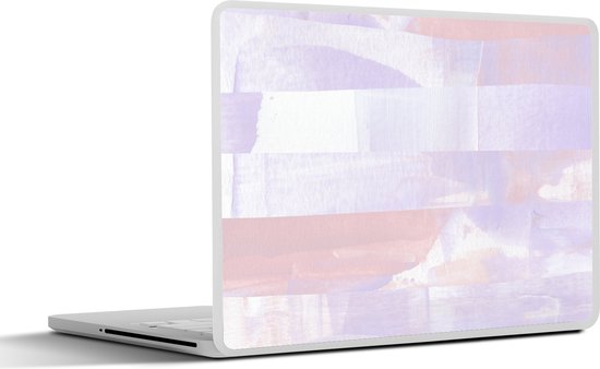 Laptop sticker - 14 inch - Pastel - Verf - Design - 32x5x23x5cm - Laptopstickers - Laptop skin - Cover