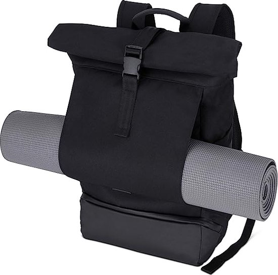 Rugzak Dames & Heren - Allen Large - Rolltop Backpack Women & Men met Laptopvak voor Travel Handbagage Universiteit - Laptop Rucksack - Waterafstotend