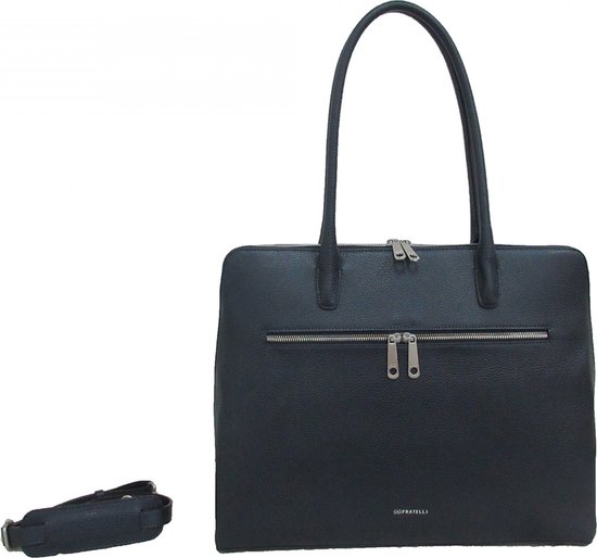 Gigi Fratelli Laptoptas / Werktas / Aktetas Dames - 15 inch - Leer - Romance - Blauw