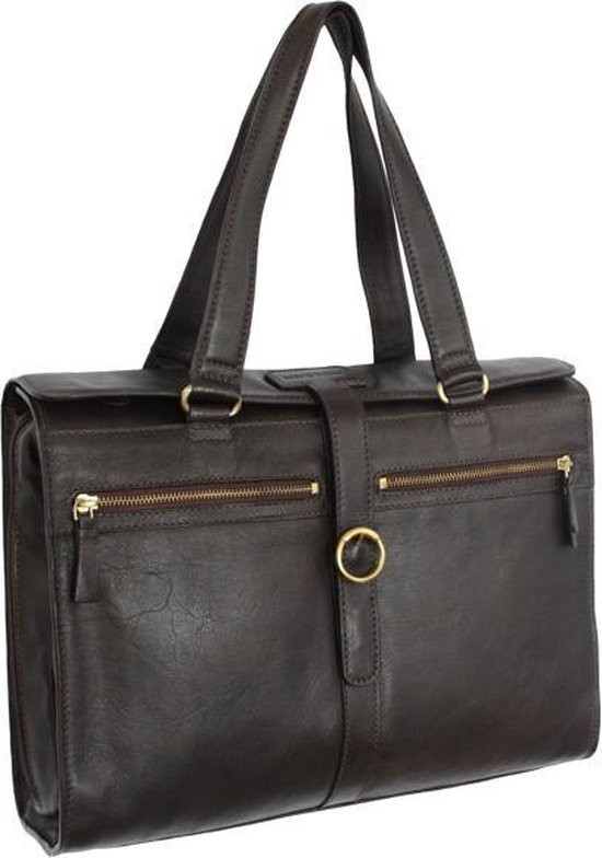 Hidesign lederen handtas 'Madelaine' bruin