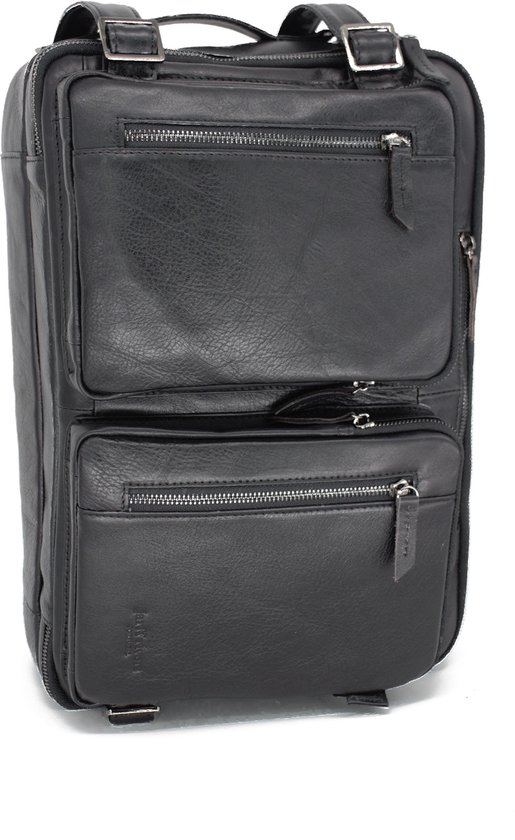 Multifunctionele leren laptoptas - Aktetas - Rugzak - Rugtas - Reistas - Bagage - Handtas - Transformers - Jarff Rivers