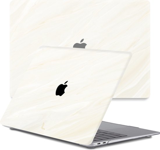 Lunso - MacBook Air 13 inch (2020) - cover hoes - Creamy Vibes