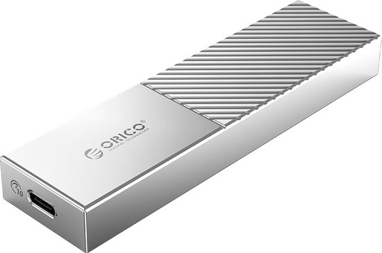 Orico USB3.1 Gen2 Type-C M.2 NVMe SSD behuizing | Zilver | 10 Gbps | 4TB