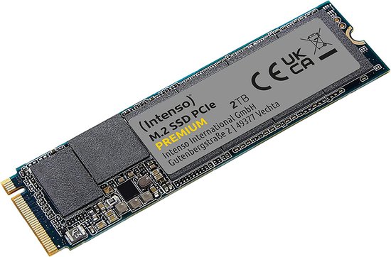 (Intenso) M.2 SSD PCIe Premium - Interne SSD - 2280 - PCIe - 2TB - 2100 MB/s (3835470)
