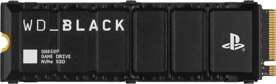 Western Digital Black SN850P - Interne SSD met Heatsink - NVMe M.2 - PCIe 4.0 - Geschikt voor PS5 - 1 TB
